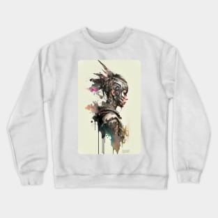 Steampunk Water Colour Woman - V1.01 Crewneck Sweatshirt